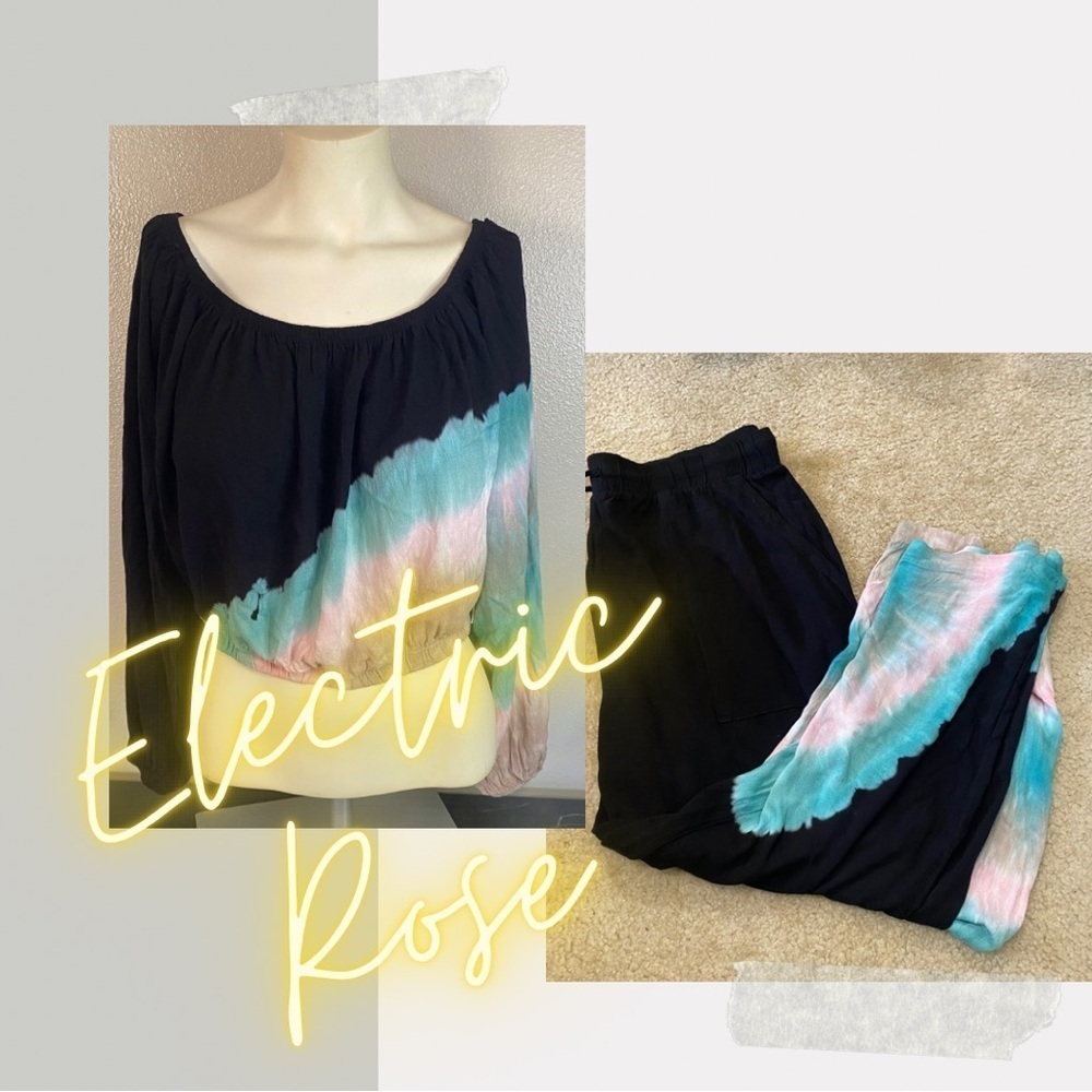 Electric & Rose Hand Tie Dye Outfit